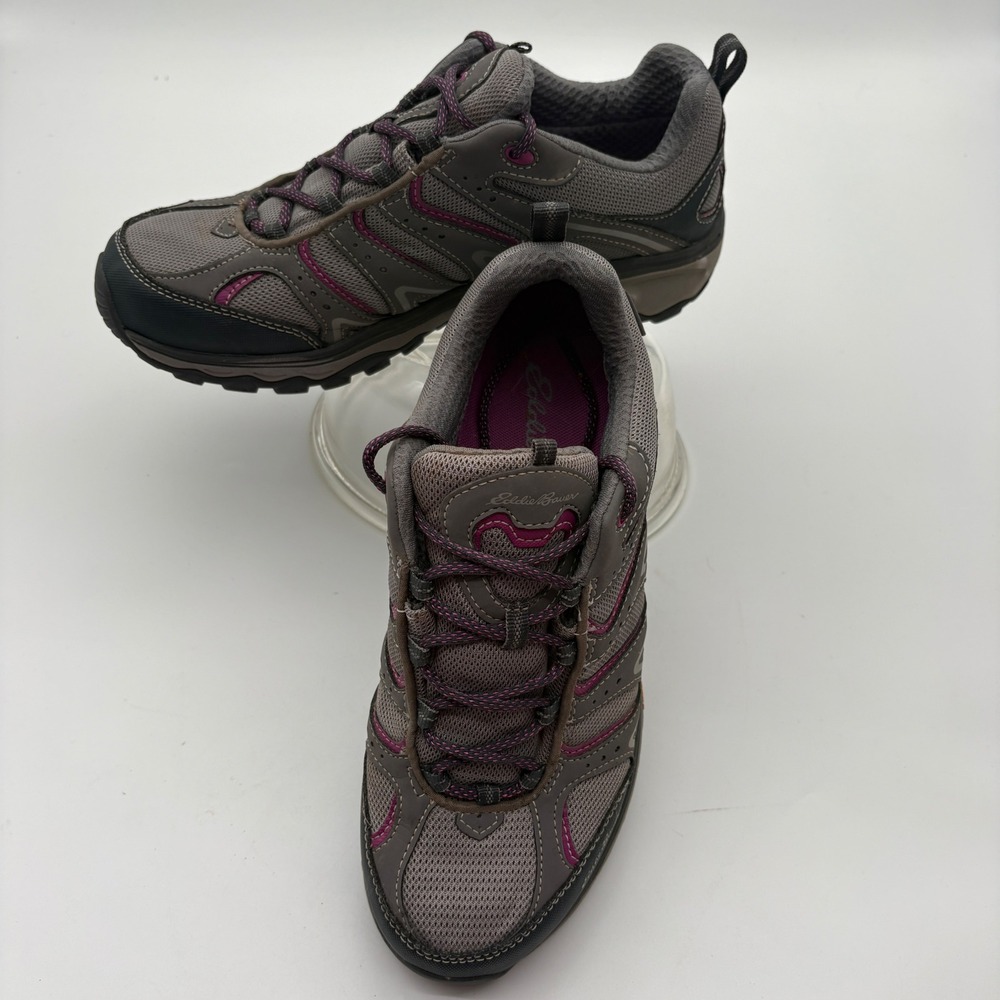 Eddie Bauer Womens Grey Purple Vibram‎ Hiking Shoes 6029-938 Size 11